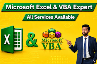 automate excel with vba and macros, excel vba expert
