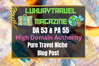do travel guest posting on my high authority travel blogs dofollow