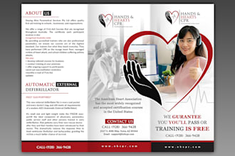 do professional tri fold brochure design for your company