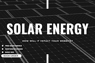 design your solar panel, solar power, and cleaning website