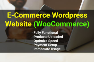 create an ecommerce website with woocommerce for your online store