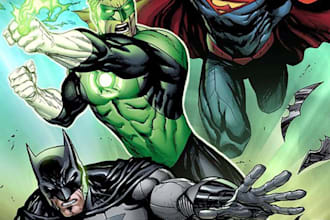 draw a custom cover art for your comic, book or podcast