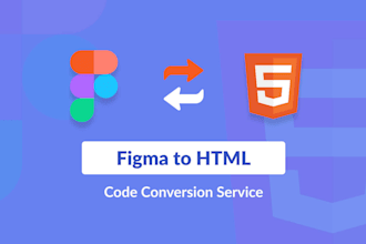 create figma to html5 design and psd to html