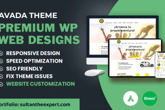 customize, design with avada theme or elementor