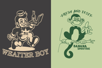 do vintage, retro, mascot, badge, patch, hand drawn, outdoor or business logo