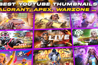 design eye catching youtube gaming thumbnail