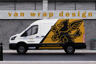 create van wrap design, car wrap design, truck wrap design