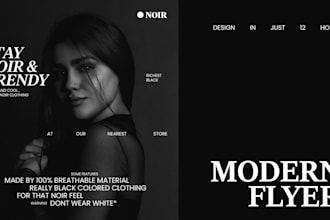 make modern minimalist flyer or poster