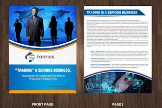 make professional, vibrant brochure design for your brand