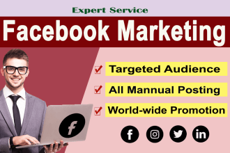 do organic facebook promotion and marketing target audience
