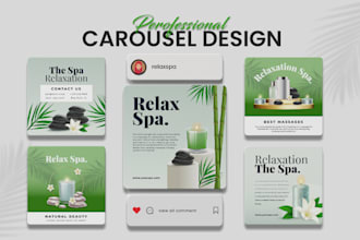 design attractive facebook, instagram, and linkedin carousel ads and story