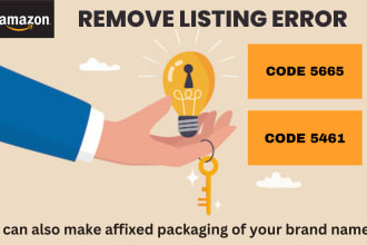 remove or fix amazon listing error codes 5665 or 5461