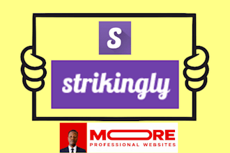 design a professional website on strikingly