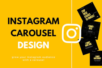 do custom and professional instagram carousel post design