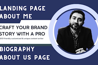 write unique brand story and website content for you