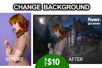 professionally replace backgrounds for your photos