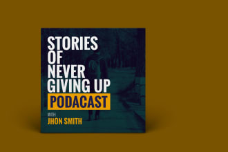 design podcast cover art or podcast artwork professionally