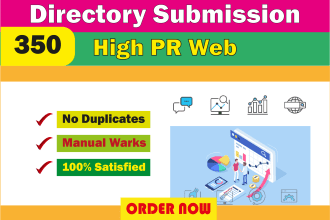 create 350 directory submission and business listing links