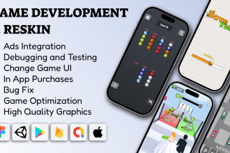 develop 2d 3d game design and development in unity