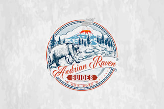 create unique and eye catching hand drawn logo design