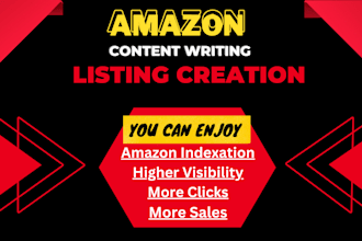 do amazon listing content writing and optimization