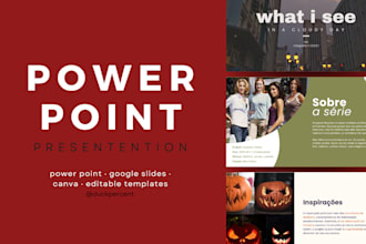 create a presentation slides to you