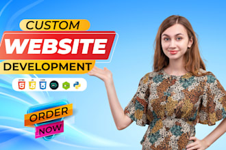 create custom website full stack web development build website design