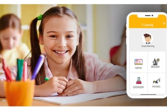 develop elearning app, course app for kids and adults
