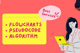 make raptor flowcharts, algorithms and write pseudocode