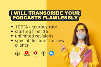 transcribe your podcasts flawlessly