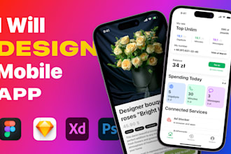 Hot Deals!  do mobile app UI UX design for android and ios