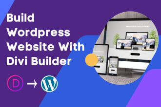 build wordpress website design with divi builder
