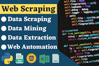 do python web scraping, data mining, data scraping, website scraper