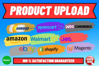 add upload products to shopify, walmart, ebay, store listing
