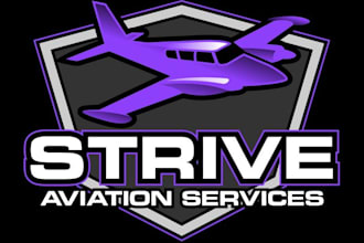 design a super high quality plane, aviation logo