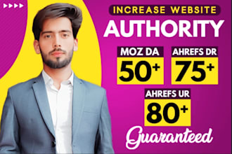 increase domain rating ahrefs dr, ur majestic trust flow tf by SEO backlinks