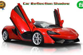 do car photo editing and automotive image reflection shadow