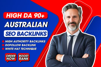 provide high authority australian backlinks with white hat seo service