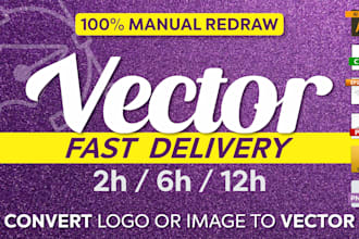trace any logo or image in vector w quality and quickness