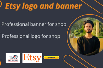 design your etsy shop banner, logo, title, and description