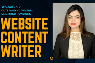 be your SEO website content writer for website copywriting