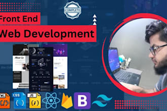 be your front end web developer with react js and material ui