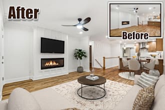 do realistic virtual staging and furniture placement for real estate
