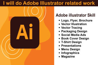 do adobe illustrator related work