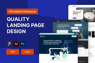 do figma website lading page, ecommerce, mobile apps design