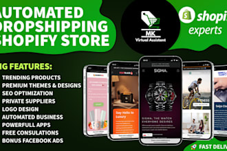 create your shopify site for dropshipping ecommerce