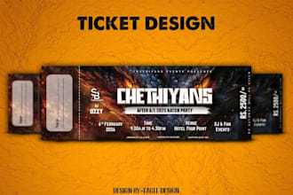 design professional tickets for your events