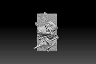 do an relief model for 3dprinting and cnc wood carving