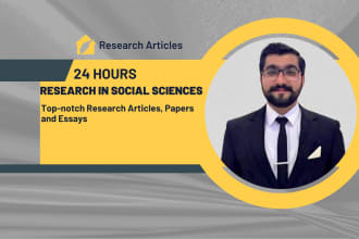 write on topics of social sciences in 24 hrs