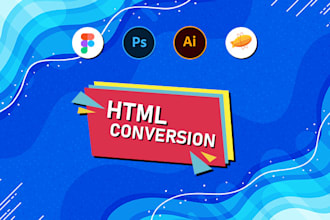 convert figma to html, psd to html, ai to html, zeplin to html, responsive